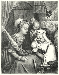 Doornroosje (gravure) door Gustave Dore