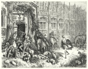 La Belle Au Bois Dormant; Doornroosje (gravure)