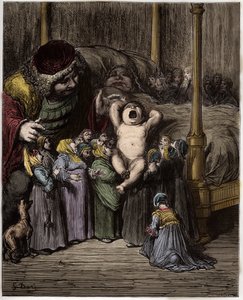 De geboorte van Gargantua - illustratie uit 