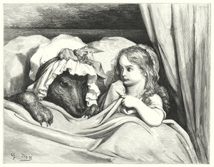 Le Petit Chaperon Rouge (gravure) door Gustave Dore