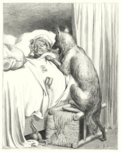 Le Petit Chaperon Rouge (gravure) door Gustave Dore
