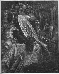 De stadsmuis en de veldmuis - uit "Fabels" van Jean de La Fontaine door Gustave Dore
