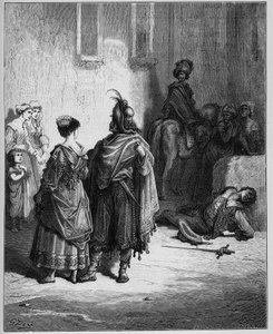 De twee hanen - uit "Fabels" van Jean de La Fontaine door Gustave Dore