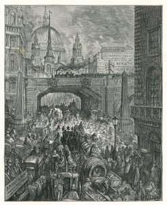 Ludgate Hill door Gustave Dore