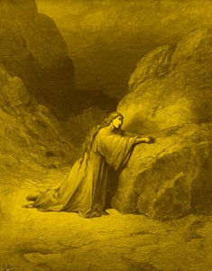 Maria Magdalena, de berouwvolle zondares - Bijbel door Gustave Dore