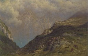 Bergachtig landschap door Gustave Dore