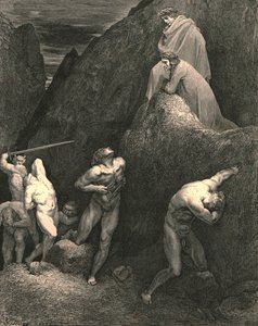 Zie hoe ik mezelf openscheur! Zie hoe Mahomet verminkt is! door Gustave Dore