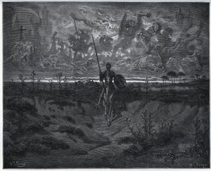 Op deze reis sprak onze gloednieuwe avonturier tot zichzelf - uit "Don Quichot van La Mancha" van Miguel Cervantes
