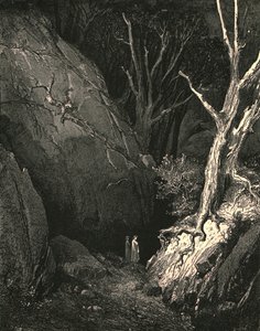 Voorwaarts bewoog hij zich, ik volgde zijn stappen, ca. 1890 door Gustave Dore