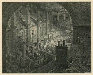 Over Londen per spoor door Gustave Dore