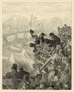 Oxford en Cambridge Boot Race, Putney door Gustave Dore