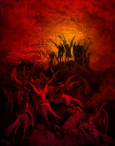 Paradise Lost: De Opstandige Engelen. Door Doré door Gustave Dore