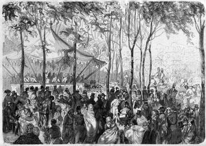 Parijs - Bois de Boulogne - De Pré Catelan - Tekening door Gustave Doré