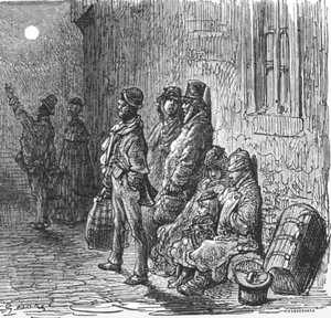 Provincialen op Zoek naar Logies, 1872