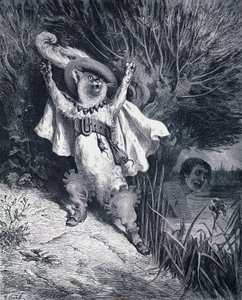 De gelaarsde kat, illustratie door Gustave Doré voor het sprookje van Charles Perrault