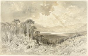 Schots landschap, 1873 door Gustave Dore