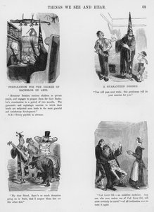 Humoristische en Groteske Schetsen door Gustave Dore (gravure) door Gustave Dore