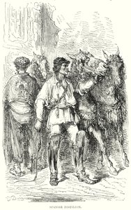 Spaans postiljon (gravure) door Gustave Dore