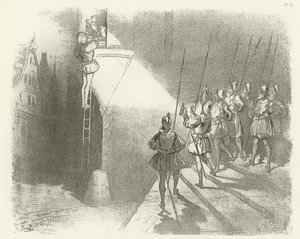 Verrast door wachters - Regering van Hendrik IV door Gustave Dore