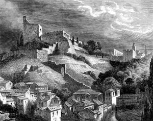 Het Alhambra, Granada, Zuid-Spanje door Gustave Dore