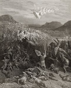 De slag bij Nicea in 1097, illustratie uit 