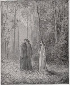 Purgatorio, Canto 5: Dante spreekt met Pia de Tolomei (Illustratie door Gustave Doré) door Gustave Dore