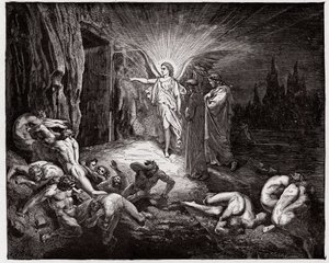 De Goddelijke Komedie (La Divina Commedia, La Divine Comedie), Inferno, Canto 9: De engel opent de poorten - door Dante Alighieri (1265-1321) - Illustratie door Gustave Doré (1832-1883)
