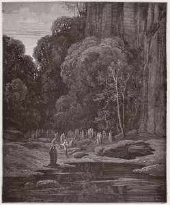 De Goddelijke Komedie, Purgatorio, Canto 5: De laat berouwvollen zingen de Miserere - door Dante Alighieri (1265-1321) - Illustratie door Gustave Doré (1832-1883) door Gustave Dore