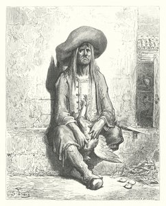 De fabels van La Fontaine: De kip met de gouden eieren (gravure) door Gustave Dore