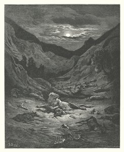 De Fabels van La Fontaine: De Leeuw door Gustave Dore