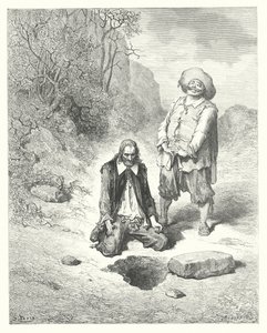 De Fabels van La Fontaine: De Vrek die zijn Schat Verloor door Gustave Dore