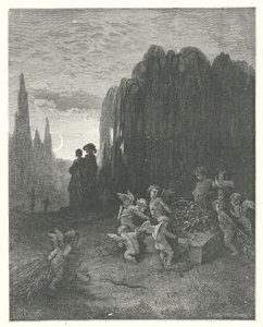 De fabels van La Fontaine: De jonge weduwe door Gustave Dore