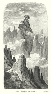 De vader van alle reuzen (gravure) door Gustave Dore