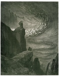 De hel van Dante Alighieri (de Goddelijke Komedie) geïllustreerd door Gustave Doré. Franse editie van 1861. 