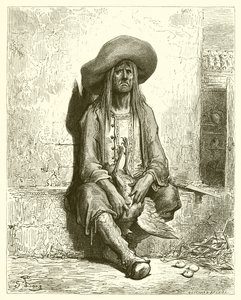 De kip met de gouden eieren (La Fontaine) door Gustave Dore