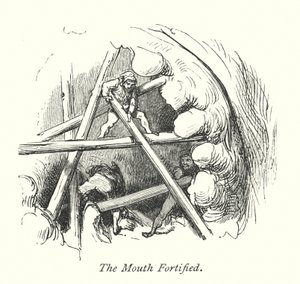 De mond versterkt (gravure) door Gustave Dore