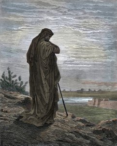 De profeet Amos Gravure uit “De Bijbel” door Gustave Dore (1832-1883) door Gustave Dore