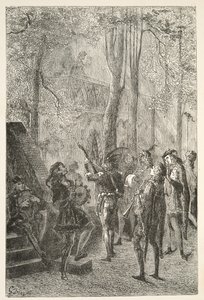 De Vreugde van het Huwelijk van Sir Gareth, uit Verhalen van de Dagen van Koning Arthur door Charles Henry Hanson, pub.1898 door Gustave Dore