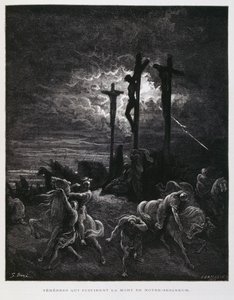 De kruisiging van Christus, Illustratie uit de Dore Bijbel
