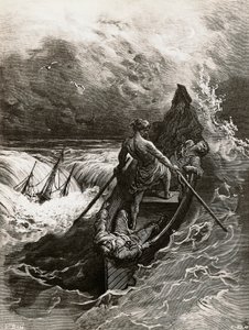 De zeeman, uit de Rime of the Ancient Mariner, gedicht door Samuel Taylor Coleridge, illustratie door Gustave Doré