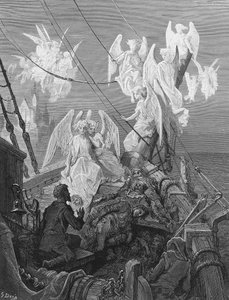 De zeeman ziet de groep engelachtige geesten, scène uit 