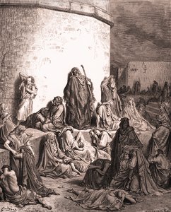Het volk rouwt over Jeruzalem, door Gustave Doré - Bijbel