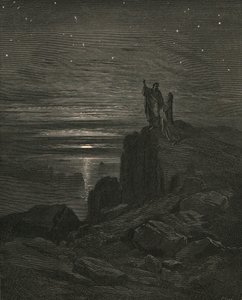 Toen we weer naar buiten kwamen, zagen we de sterren, ca. 1890 door Gustave Dore