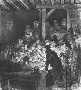 Dieven aan het Gokken door Gustave Dore