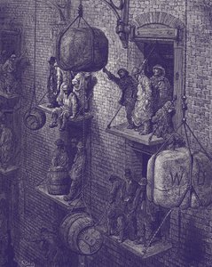 Victoriaans Londens pakhuis door Gustave Dore