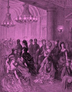 Victoriaans bal in het Mansion House, Londen, gravure door Gustave Doré door Gustave Dore