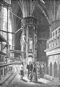 Westminster - De ronde van de abdij, 1872 door Gustave Dore