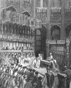 Westminster Abbey - Bevestiging van Westminster Boys, 1872