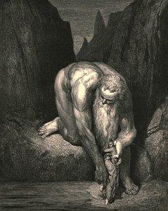 Toch in de afgrond, die Lucifer met Judas laag opslokt, plaatste hij ons licht, ca. 1890