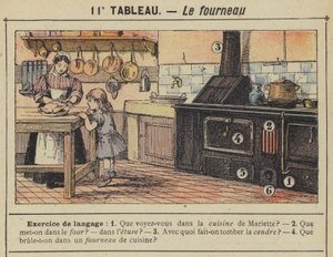 De oven (kleur litho)